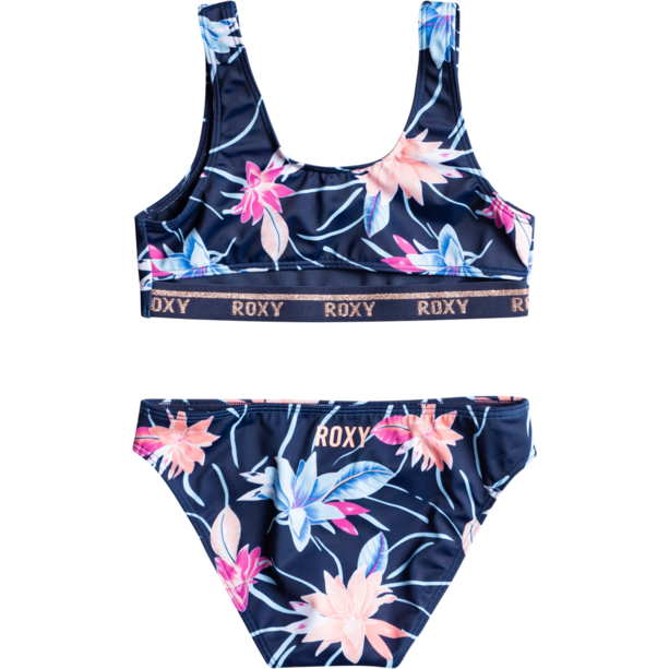 Roxy Sporty Braclette Bikini Set Mädchen blau/bunt