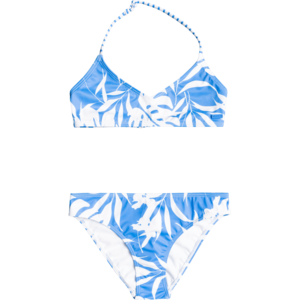 Roxy Flowers Addict Tri BH Bikini Set Mädchen blau/weiß