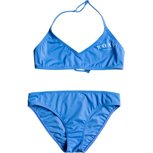 Roxy Just Good Vibes Tri Bra Bikini Set Meisjes, blauw blauw