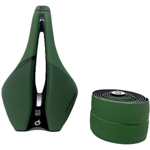 prologo Dimension TiroX Sattel inkl. One Touch Lenkerband grün grün