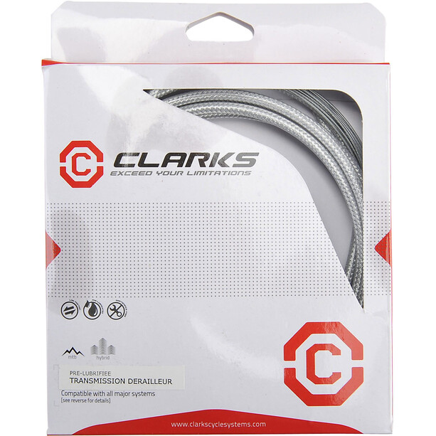Clarks MTB Pre-Lube 7137 Set cavo del cambio, bianco