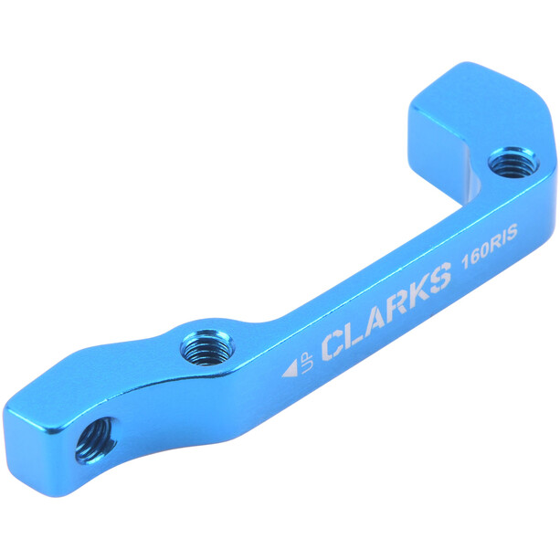Clarks Adapter für Scheibenbremssattel Eloxiert PM/IS Hinten 160mm blau