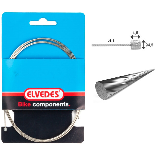 ELVEDES Slick Extra Smooth Câble de dérailleur Acier inoxydable pour Shimano/SRAM