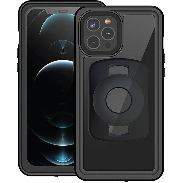TIGRA SPORT FitClic Neo Carcasa Impermeable Smartphone para iPhone 12 Pro, negro