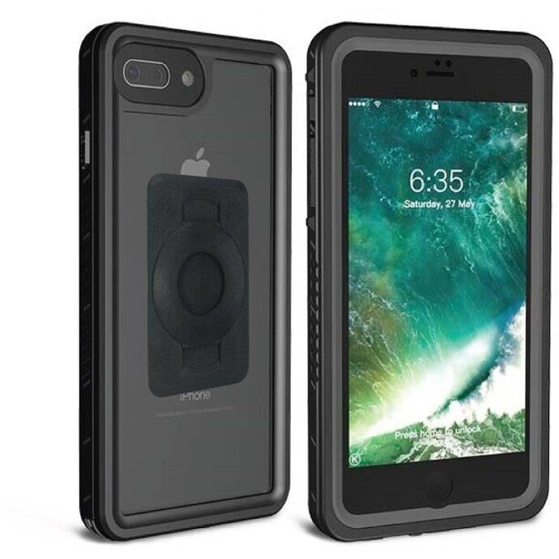 TIGRA SPORT Fitclic Neo Etanche Smartphone Hülle für iPhone 6+/6S+/7+/8+ schwarz