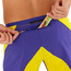 Salomon Cross 5" Shorts Heren, geel/violet