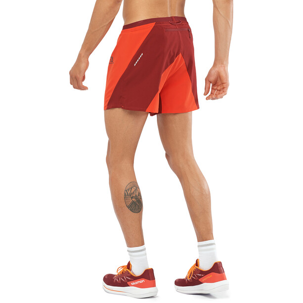 Salomon Cross Shorts 5 Hombre, naranja/rojo