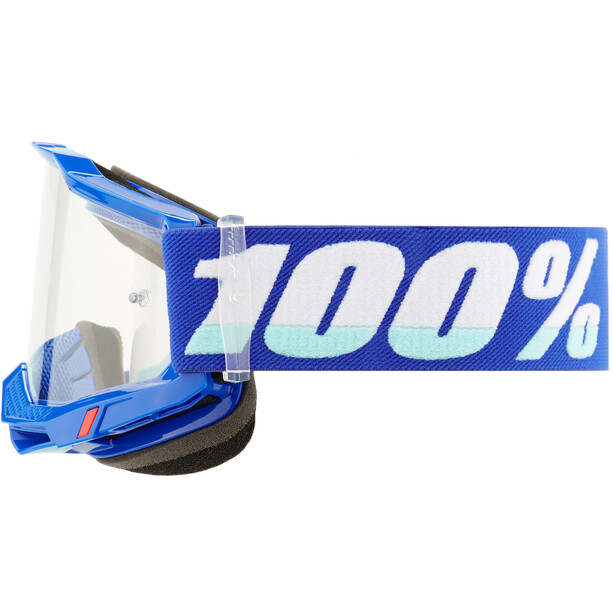 100% Accuri 2 Lunettes de protection transparentes, bleu
