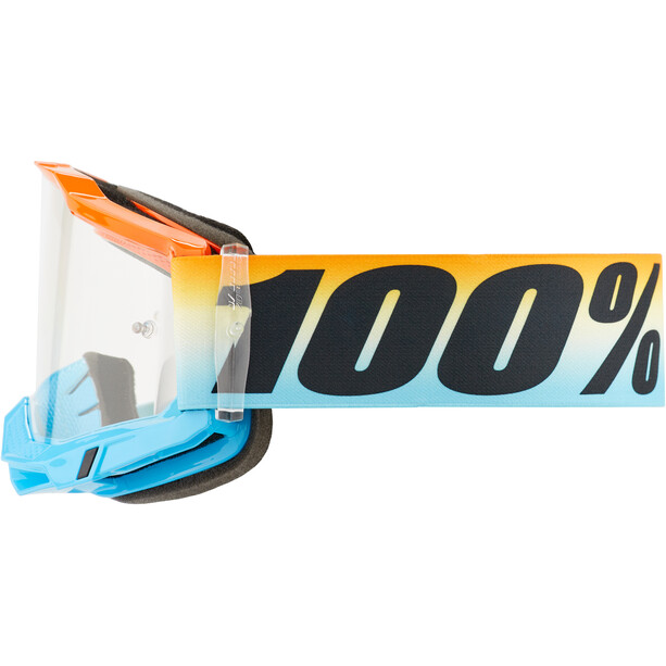 100% Accuri 2 Lunettes de protection transparentes, bleu/orange