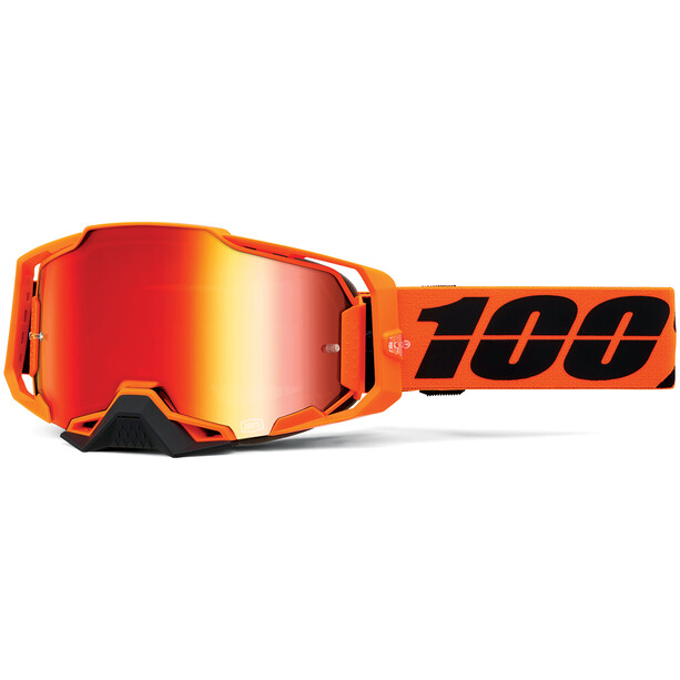 100% Armega Verspiegelte Goggles orange