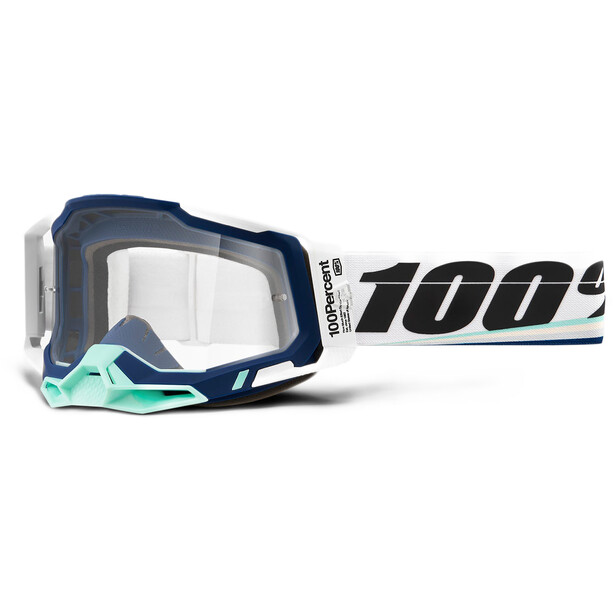 100% Racecraft 2 Occhiali trasparenti, bianco