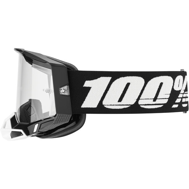 100% Racecraft 2 Gafas Transparentes, negro