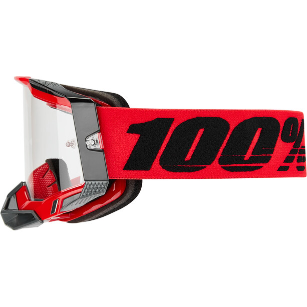 100% Racecraft 2 Gafas Transparentes, rojo