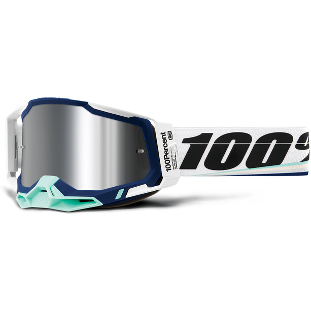 100% Racecraft 2 Gafas Espejo, blanco