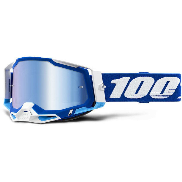 100% Racecraft 2 Lunettes de protection verres miroir, bleu