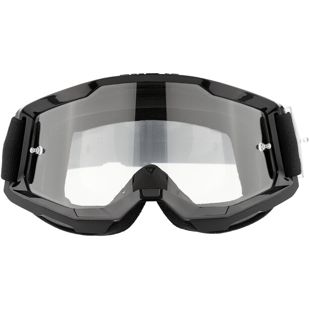 100% Strata 2 Clear Goggles black