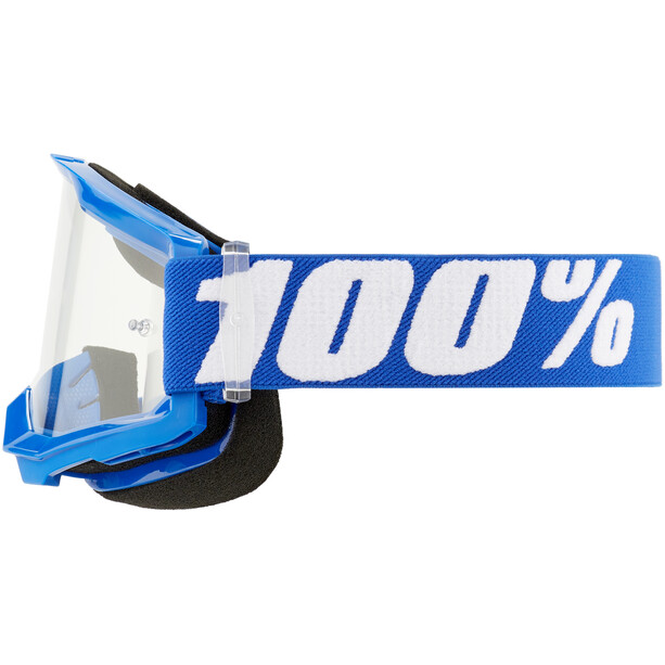 100% Strata 2 Lunettes de protection transparentes, bleu