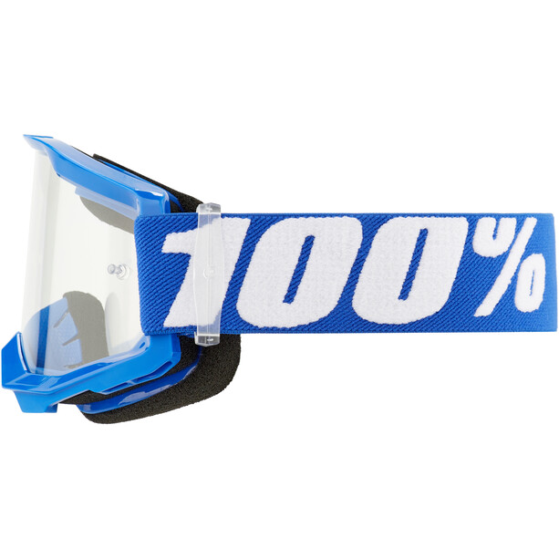 100% Strata 2 Lunettes de protection transparentes Adolescents, bleu