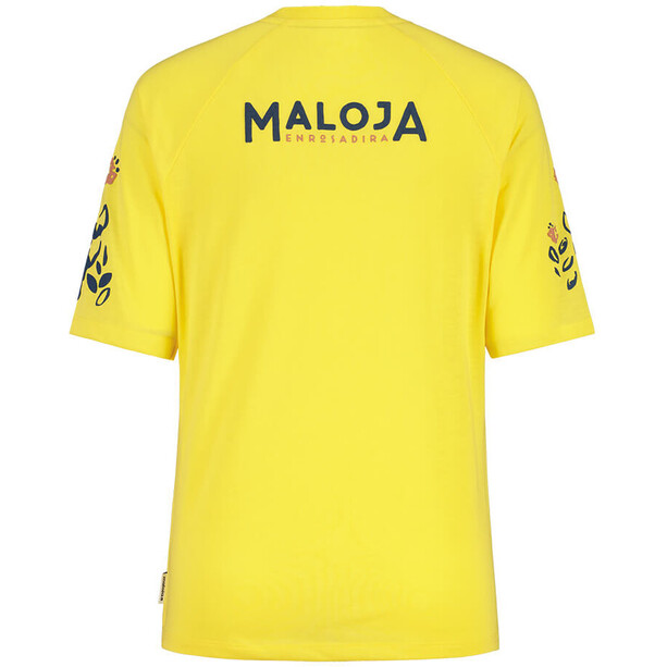 Maloja HolunderM. Camiseta Mujer, amarillo