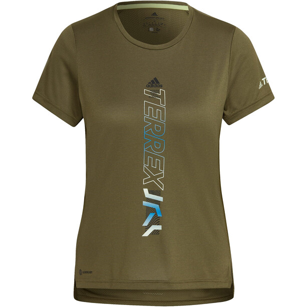 adidas TERREX Agravic Trailrunning T-Shirt Damen oliv