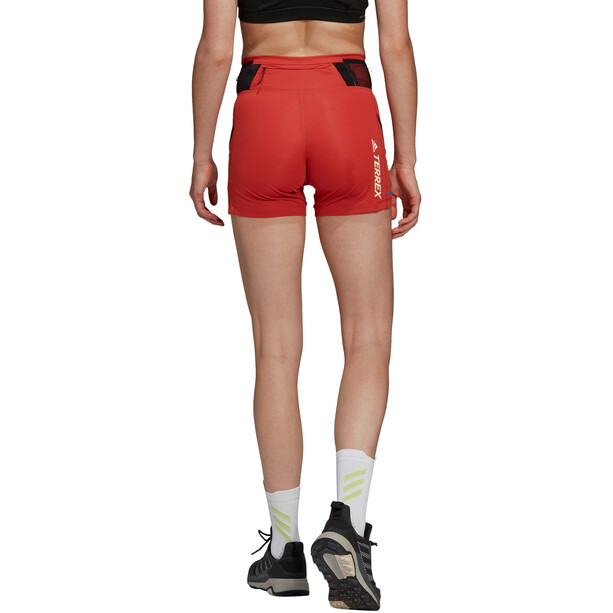 adidas TERREX Agravic TR Pro Trail Shorts Dames, rood/zwart