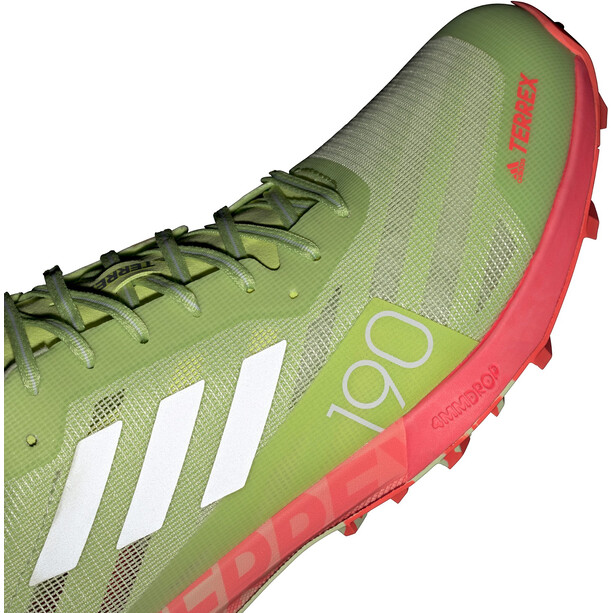 adidas TERREX Speed Pro Zapatillas de trail running Hombre, verde/rojo