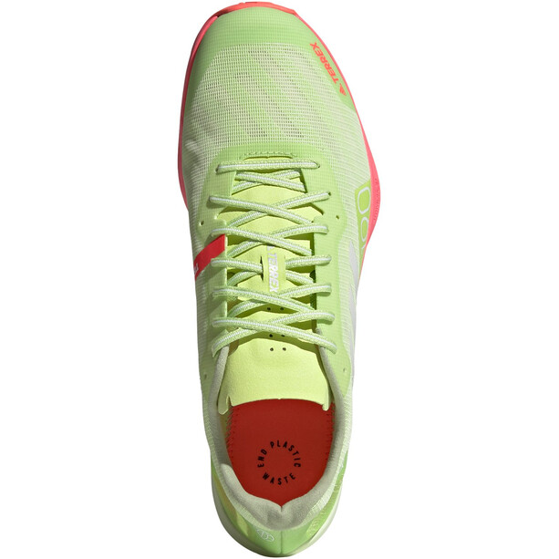 adidas TERREX Speed Pro Chaussures de course sur piste Homme, vert/rouge