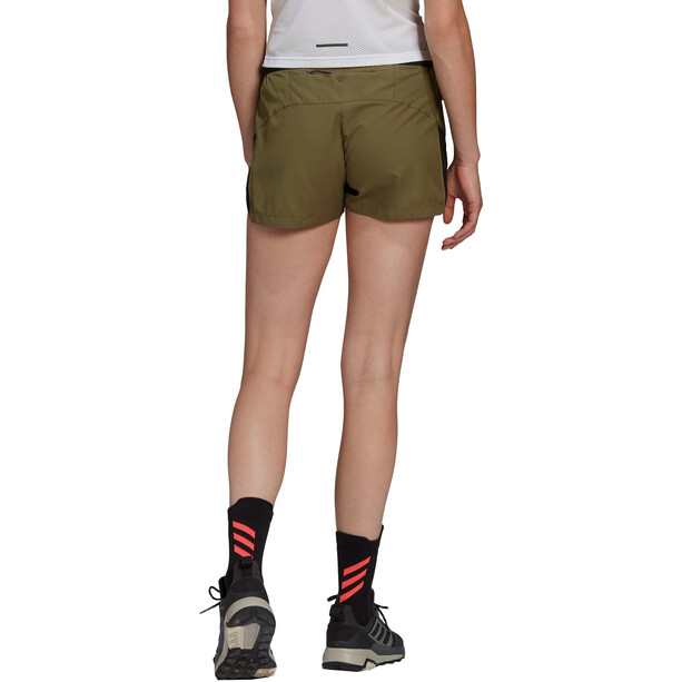 adidas TERREX Trail Shorts 5" Damer, oliven