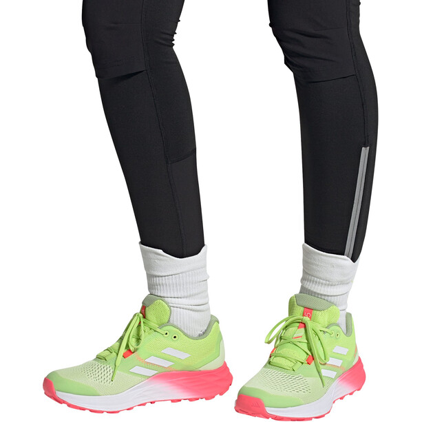 adidas TERREX Two Flow Trail Running Shoes Women, verde/rojo