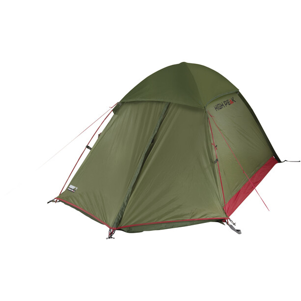 High Peak Kingfisher 2 LW Tent, oliwkowy/czerwony
