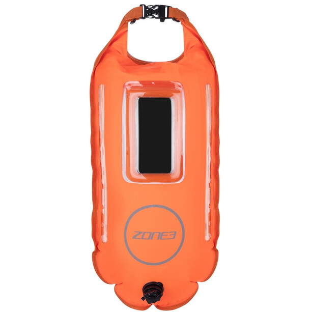 Zone3 2 LED Light 28L Dry Bag Boa, arancione