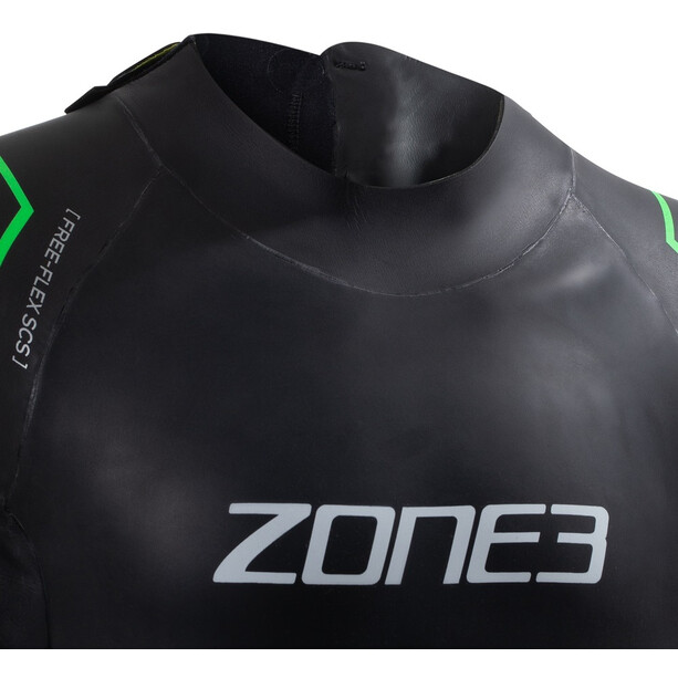 Zone3 Adventure Triathlon/Open Water Neoprenanzug Kinder schwarz/grün