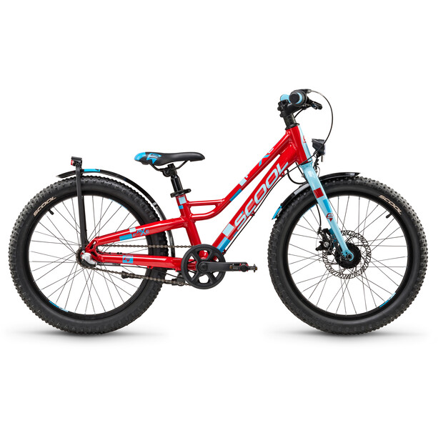 s'cool faXe Disc 20-3S Kinder rot/blau