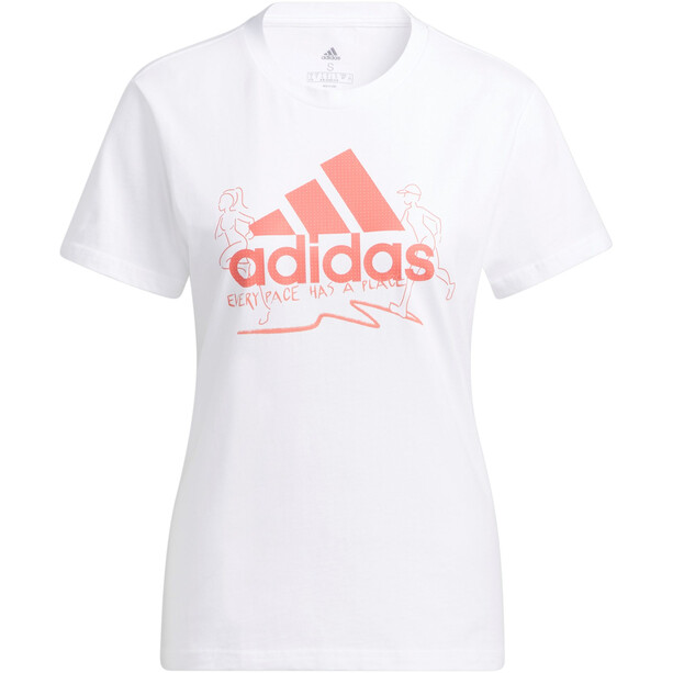 adidas Run G T-paita Naiset, valkoinen
