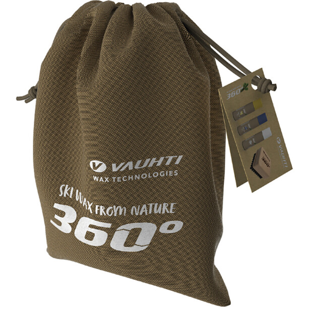 Vauhti 360 Kit Skin Ski Base Cleaner 80ml/Ski Ski Care/Liquid Glide Wax 80ml/Brush 