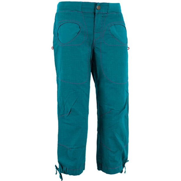 E9 N Onda ST Pantalon 3/4 Femme, bleu