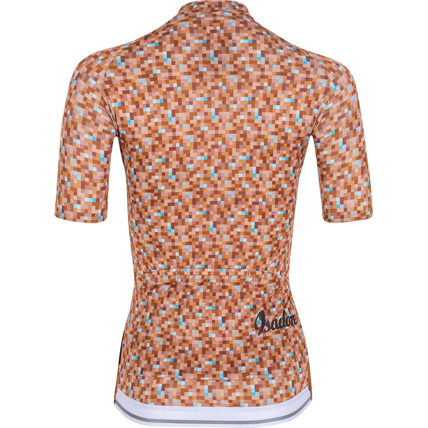 Isadore Alternative Cycling Maillot à manches courtes Femme, marron/blanc