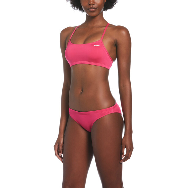 Nike Swim Essential Racerback Bikini Dames, roze