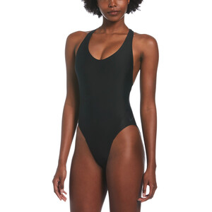 Nike Swim Hydra Lock Einteiliger Fusion Back Badeanzug Damen schwarz schwarz