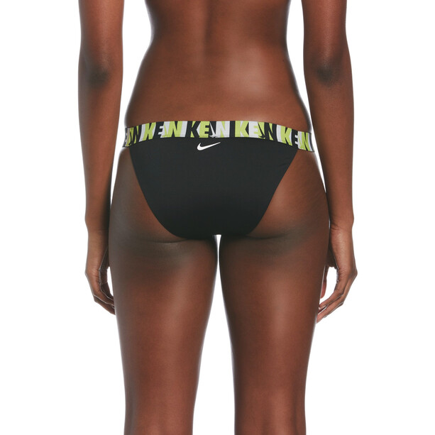 Nike Swim Logo Tape Banded Bikini Unterteil Damen schwarz