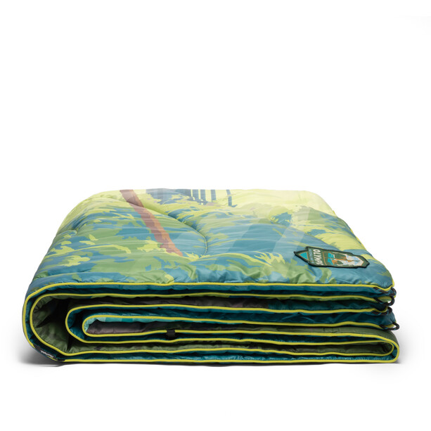 Rumpl Original Puffy Printed Blanket 1 Person, verde