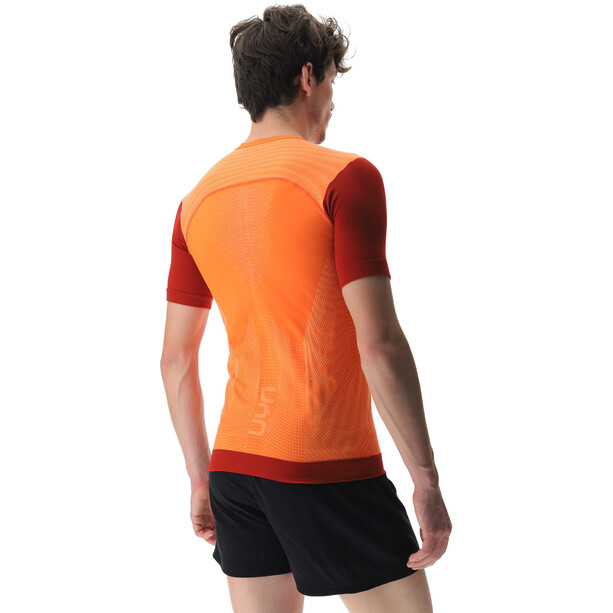 UYN PB42 Koszulka z krótkim rękawem do biegania Mężczyźni, pomarańczowy