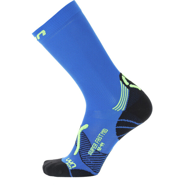 UYN Super Fast Mid Socks Men blue/black