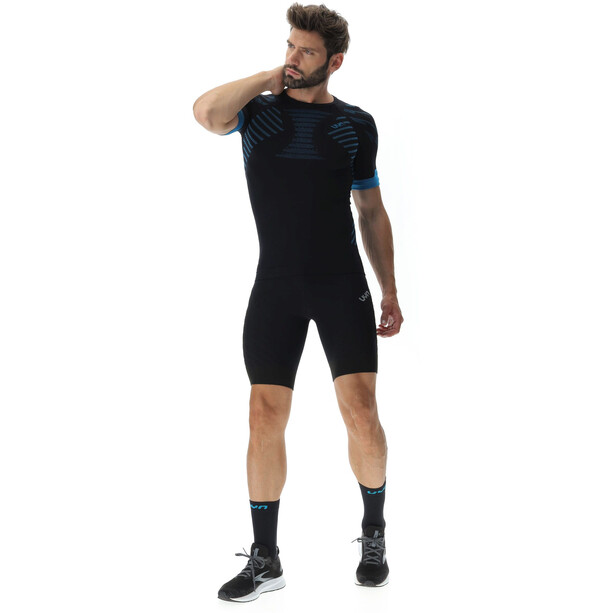 UYN Ultra1 Running Short Sleeve Shirt Men, zwart