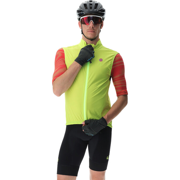 UYN Ultralight Gilet coupe-vent pour cyclistes Homme, jaune