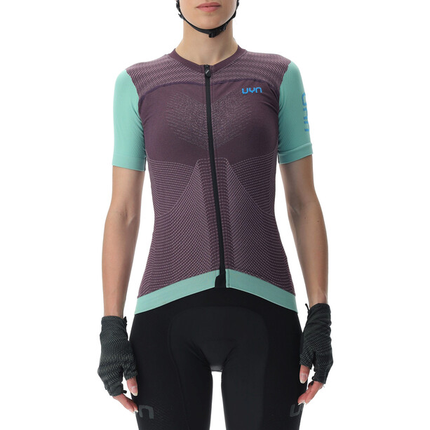 UYN Garda Koszulka rowerowa z krótkim rękawem Kobiety, fioletowy/turkusowy