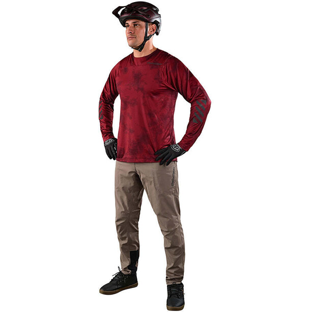 Troy Lee Designs Skyline Chill Koszulka rowerowa z długim rękawem Mężczyźni, czerwony