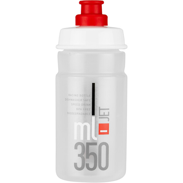 Elite Ceo Trinkflaschen Set mit Halterung 350ml weiß/schwarz