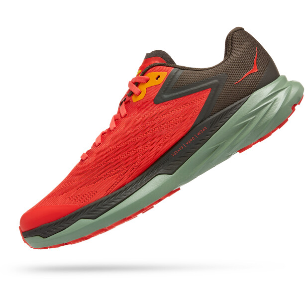 Hoka One One Zinal Chaussures Homme, rouge/gris