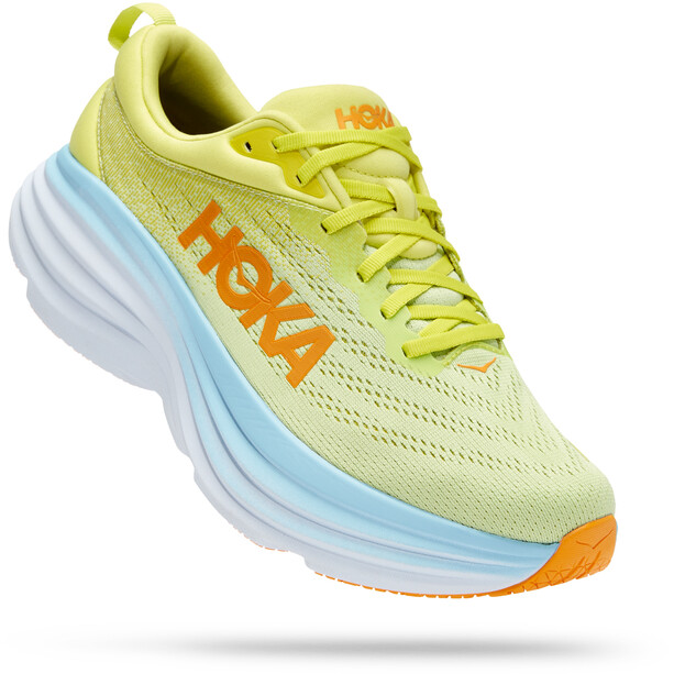 Hoka One One Bondi 8 Running Shoes Men, amarillo/blanco